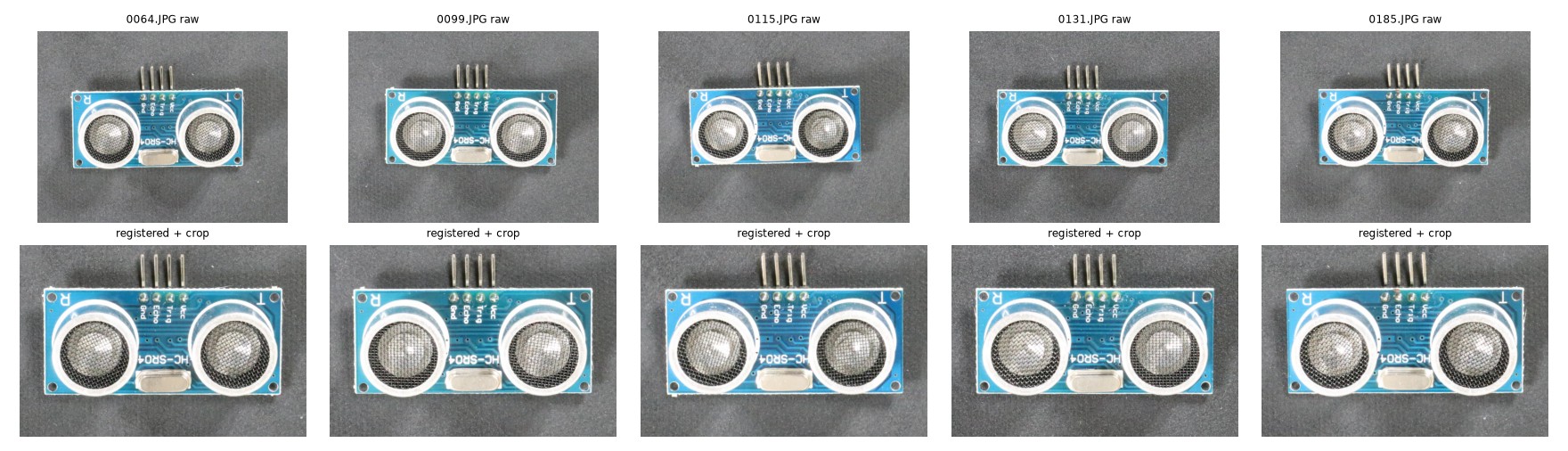 PCB1 normal examples before registration and after registration and cropping